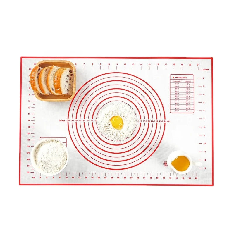 Non-Slip  Silicone Pastry Mat Heat Resistant Oven Liner Rolling Silicone Baking Mat Baking Tool