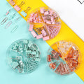 4-in-1 Boxed Rose Gold Metal Paperclip Set Binder Clips Paper Clamp Push Pins Notes Letter Ticket Bookmark for Office Use