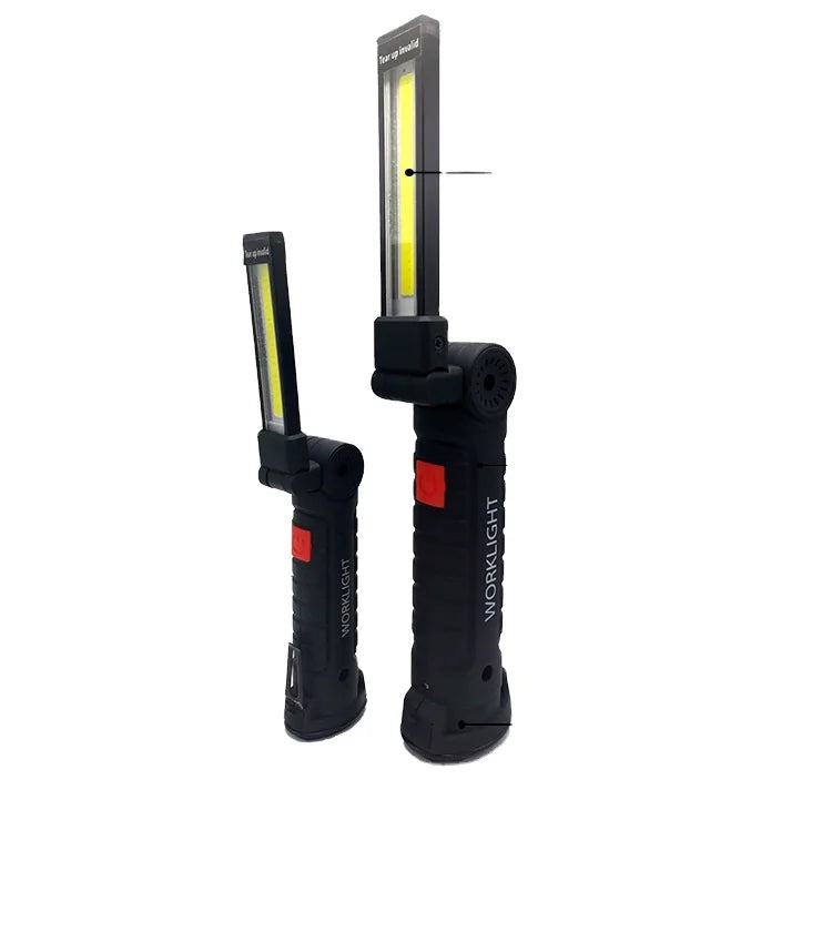 Richall Portable Usb Rechargeable Work Light Foldable Emergency Inspection Led Flashlight Cob Work Lights
