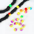 Hot Selling Ombre Yellow Round Colorful Dreadlocks Braid Hair Plastic Bead for Women Kids Wig Braids