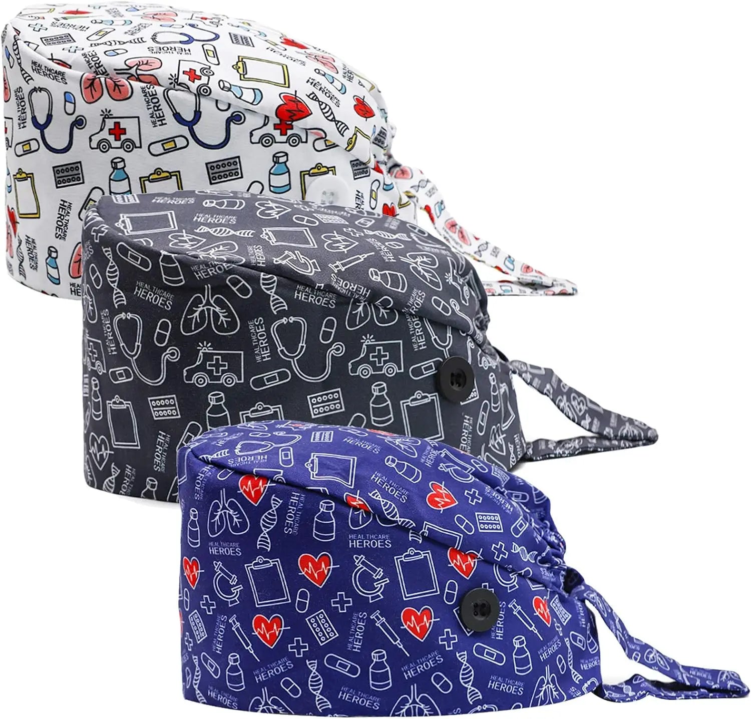 Working Hat One Size Waterproof Adjustable Tie Back Cap with Sweatband Breathable Work Cap for Men Women