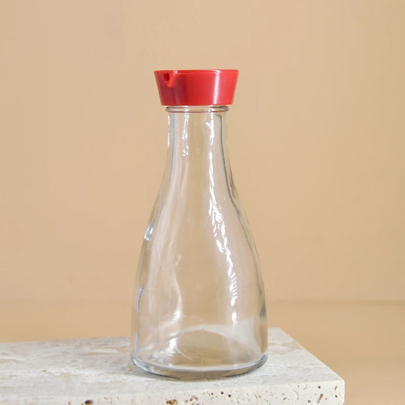 Refilling Spice Bottle Oil Vinegar Glass Bottle Sauce Glass Jar Seasoning Glass Storage Bottles Screw Cap Transparent 150ml