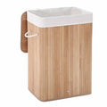 Wholesale Cheap Durable Lightweight Tall Collapsible Bamboo Laundry Hamper Bag Handwoven for Home Use