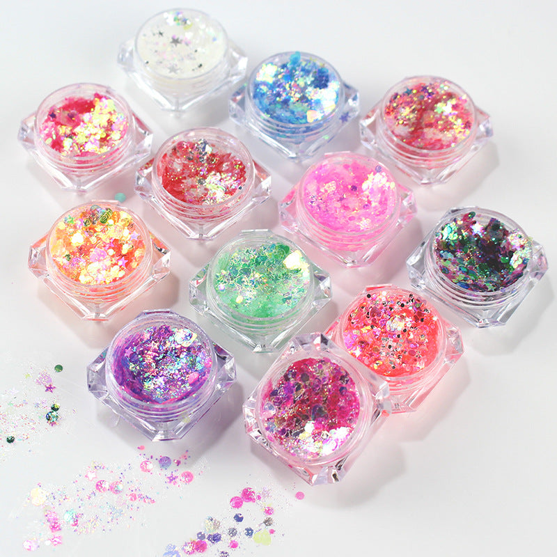 In Stock Best Selling Chunky Cosmetic Glitter Festival Shimmer Powder Beauty Jelly Eyeshadow Face Body Glitter Gel
