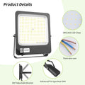 Outdoor LED Floodlight Garden Warehouse Parking Lot 50W 100W 150W 200W IP66 FloodLights for Backyard Balcon Corridor Lighting