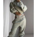 E220749 Custom Women Tracksuit Sweatsuit Set Casual 3 Pieces Zipper Sweatshirt Jogger Set Women Fleece Women's Sets