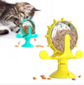 Wholesale Rotatable Windmill Chewing Leakage Food clear Tooth Pet Cat Toy