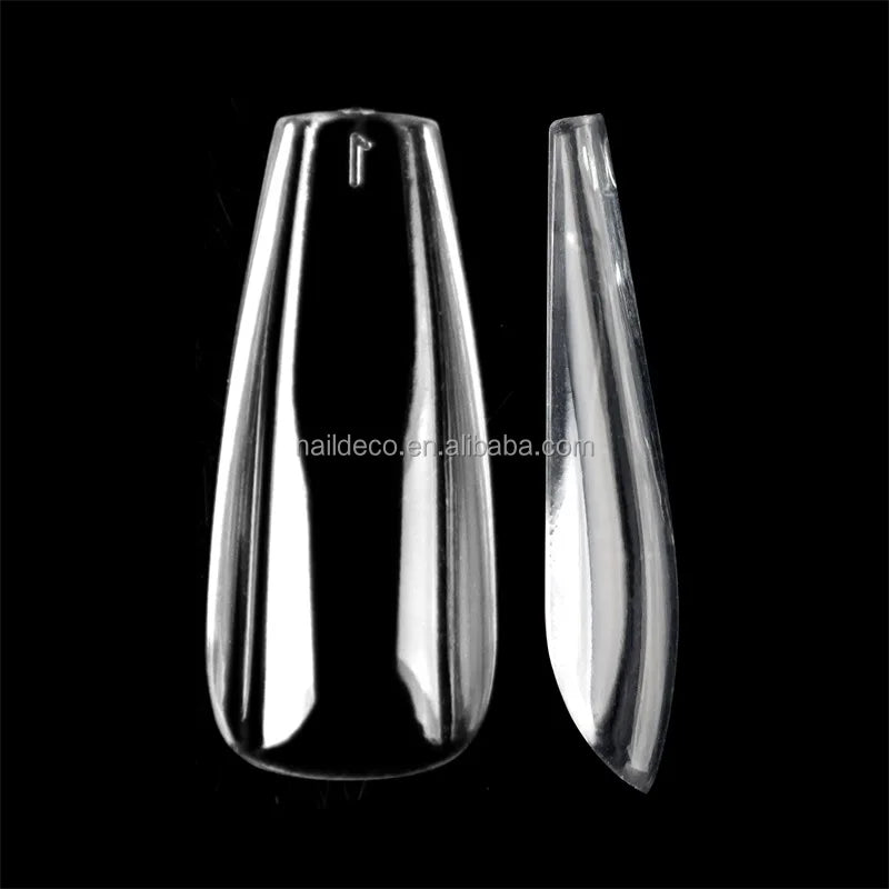 New Arrival Natural Coffin Thicker  False Fingernail High Toughness Artificial Nail Full  Cover with Thin Lock