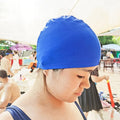 Ultrathin Silicone Nylon Waterproof Swimming Cap Custom Logo High Elasticity Durable for Long Hair Ear Protection Women's Use