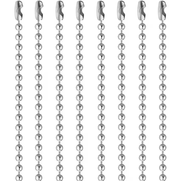 Bulk Sale 2.4mm Dog Tag Chain Ball Chain Manufacturer Stainless Steel Ball Chain