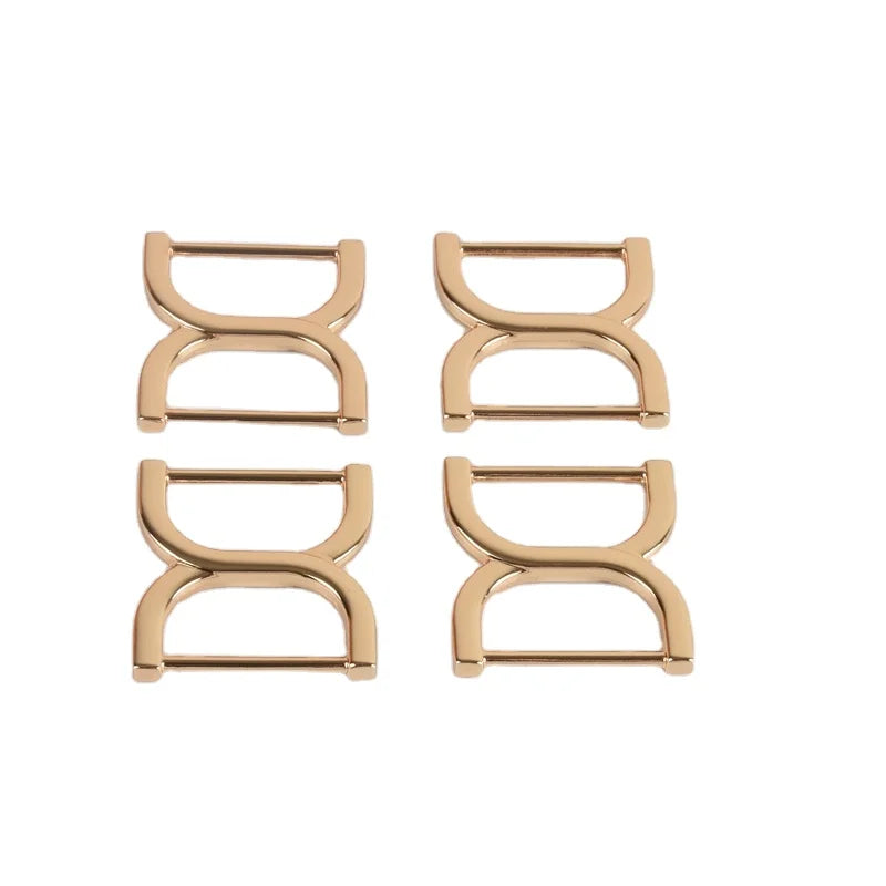 Ivoduff Handbag D-ring Purse Hardware Metal Zinc Alloy 25mm Double D Ring Buckle Strap Connector