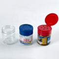 Herb & Spice Tools Eco-Friendly PET 70ml Plastic Seasoning Container Dual Flip-Top Lid Cumin Condiment Shaker Packing Bottle