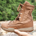 High Top Real Leather Combat Comfortable Men's Desert Black Brown Tactical Trekking Shoes