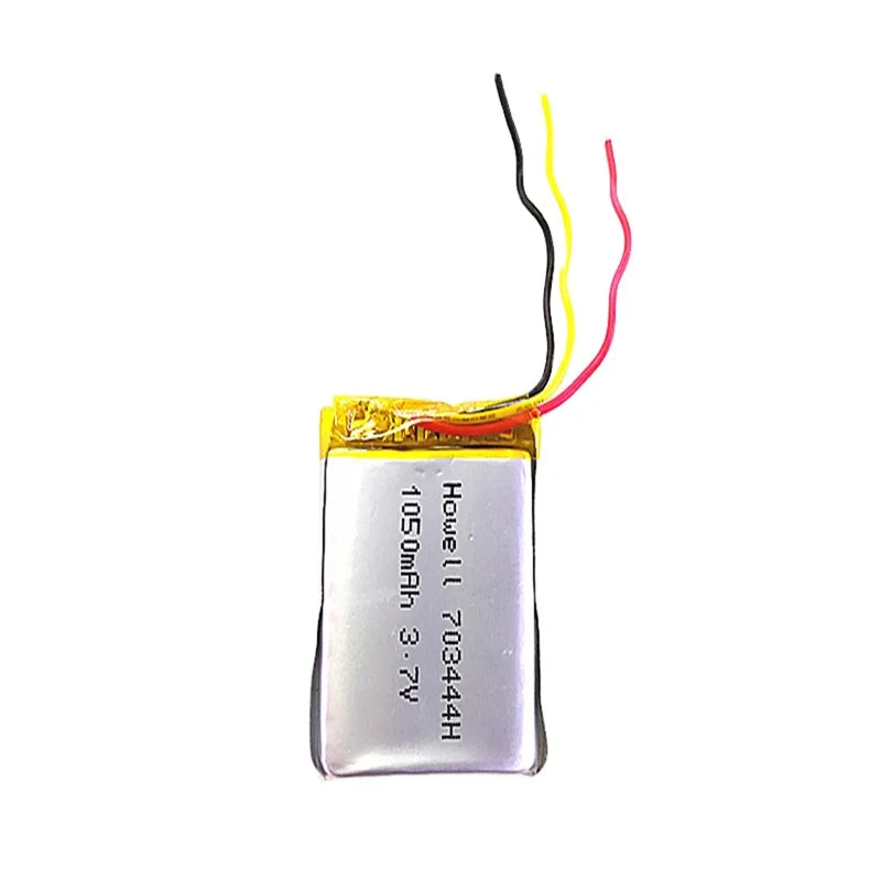 3.7V 1050mAh 703444  3 Line  Lithium Polymer Li-Po Li Ion Rechargeable Battery Cells for Mp3 MP4 MP5 GPS  Mobile Battery