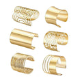 Friend Holiday Gift Jewelry Personality Exaggerated Hollow Arm Ring Simple Metal Open Bracelet for Women