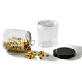 Sealed Clear Pet Plastic Food Jar With Aluminum Easy Open Lid