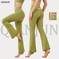 Women Outdoor Elastic Compression Scrunch Back Seamless Yoga Leggings