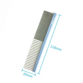 Baoli OEM Show Class Pet Cat Face Comb Grooming Stainless Steel Pin Mini Comb for Short Hair Small Dogs Facial Pet Comb