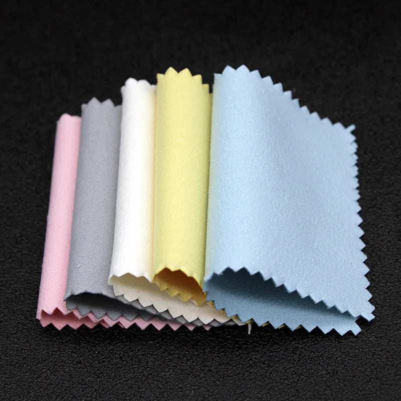 Durable Custom Logo Anti Tarnish Microfiber Silver Gold Jewellery Jewelry Cleaning Polishing Cloth for Jewelry with Logo