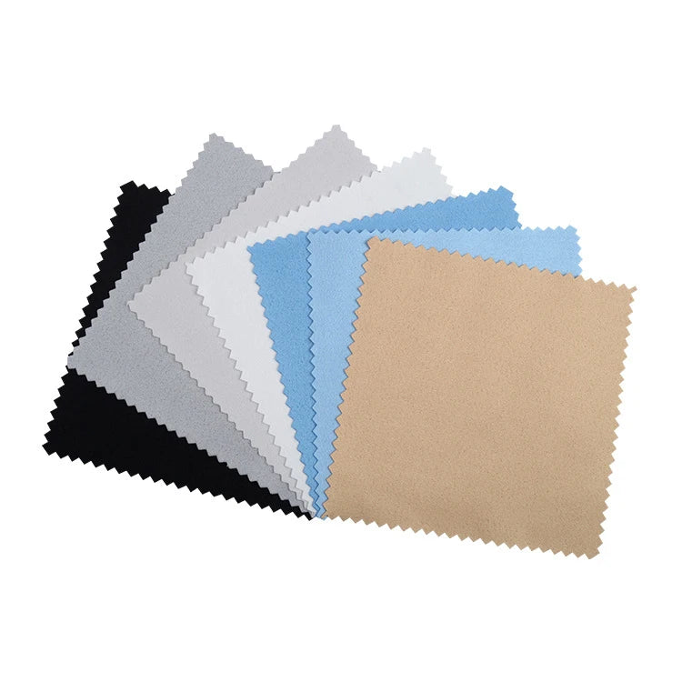 Custom Logo High Quality Silver Microfiber Polishing Pink White Green Cloth Jewelry Microfiber Jewelry Cleaning Polishing Cloth