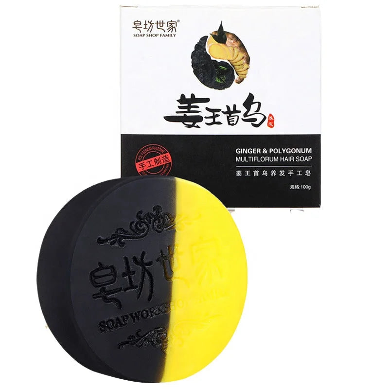 Promotes Hair Growth Prevents Hair Loss Polygonum Ginger Soap Essential Oil Soaps Multiflora Shampoo Bar Shampoo Soap Hair Care