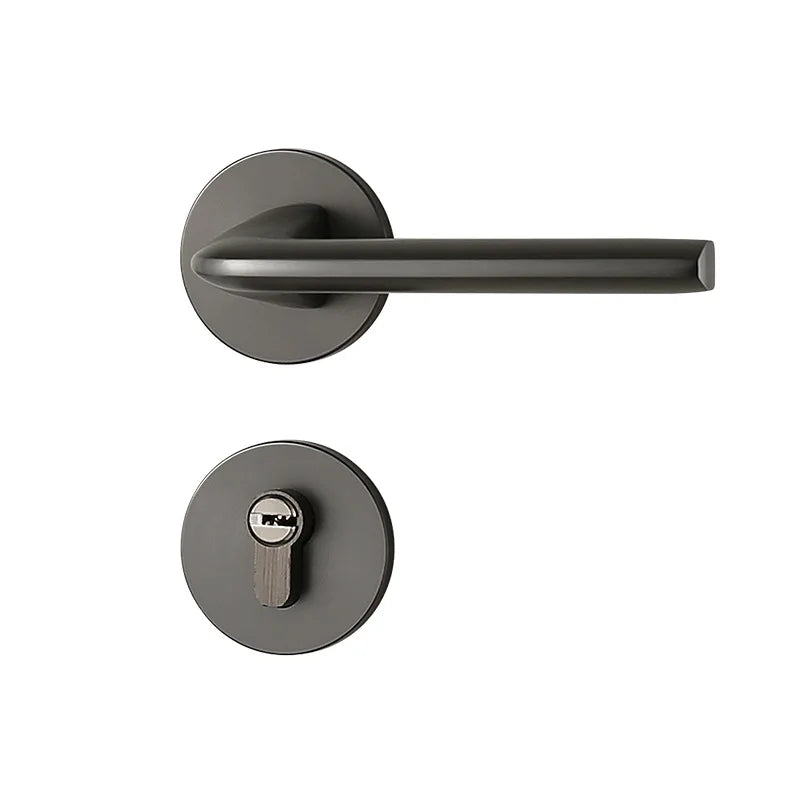 New Style Iron/Aluminum Contemporary Door Lock Holder Mortise Lock Lever Handle for Kitchen & Living Room
