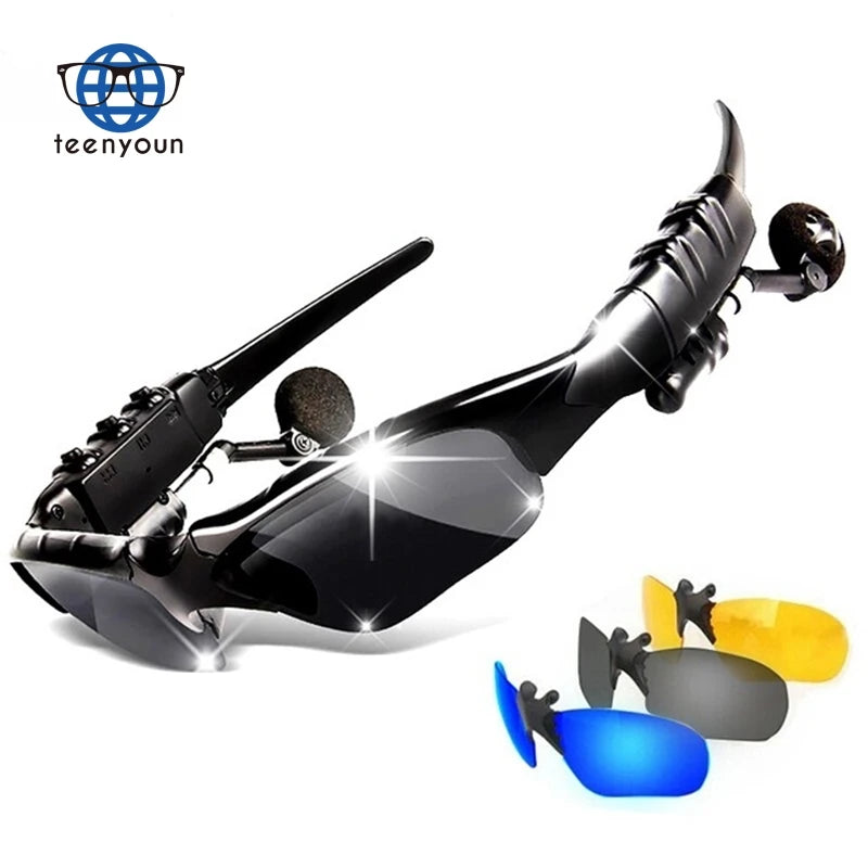 Teenyoun Sports Stereo Smart Wireless 4.0 Earphone Telephone Microphone Polarized Driving Sunglasses Mp3 Riding Eyeglasses
