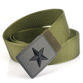 High Quality Men Training Outdoor Nylon Hunting Belt Tactical Belt with Five Point Star Embossed Waist Belts