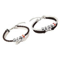 2025 New DS  Fashion Meaning 2 PC  Set Lovers Friendship Rope  Braided  HIS HERS Letters Couple Bracelets