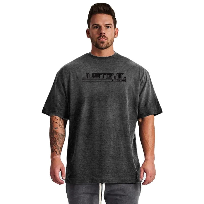 Hot Selling OEM Custom Fashion Design Drop Shoulder Oversized T Shirt for Men