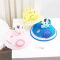 China Factory Wholesale Kid's Sunshade Hats Children Sun Heatproof Fan Hat for Summer/spring