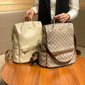 Wholesale Bear Decoration Backpack Travelling School Bags Fashion Korean Style Lady Bags