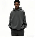 Fit Winter Mens  Cotton Tracksuit Oversized Essential Custom  Sweatsuit Heavyweight Blank Customized Sweatpants and Hoodie Sets