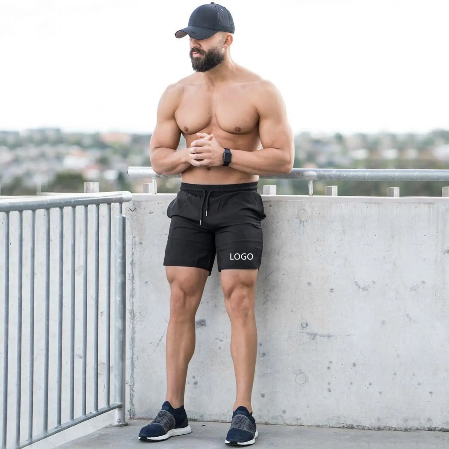 Casual Solid Elastic Waist Sweatpants Home Gym Board Short Sublimated Mesh Shorts-Plain Dyed Fabric Textiles for Clothing