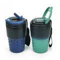 Wide Mouth 350ml Stainless Steel Straw Drinking Cup Insulated Outdoor Drinkware Leakproof Travel Coffee Tumbler with Rope