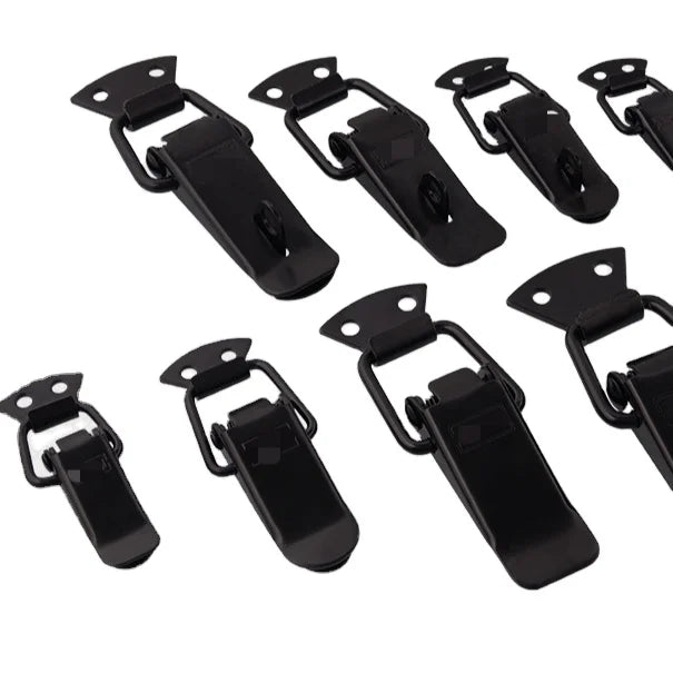 Mini Stainless Steel Gate Latch Curve Toolbox Latch Small Spring Toggle Lock Clasp Zinc Plated Alloy Galvanized Customizable