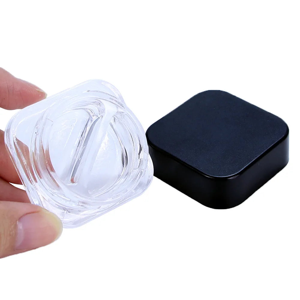 7ml 9ml Round Glass Eye Cream & Face Cream Packaging Jars with Press Screw Cap Screen Printing for Cosmetic Use