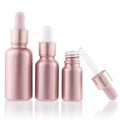 Pink Round 30ml Perfume Glass Cosmetic Custom Essential Oil Bottle Dropper for Essential Oils