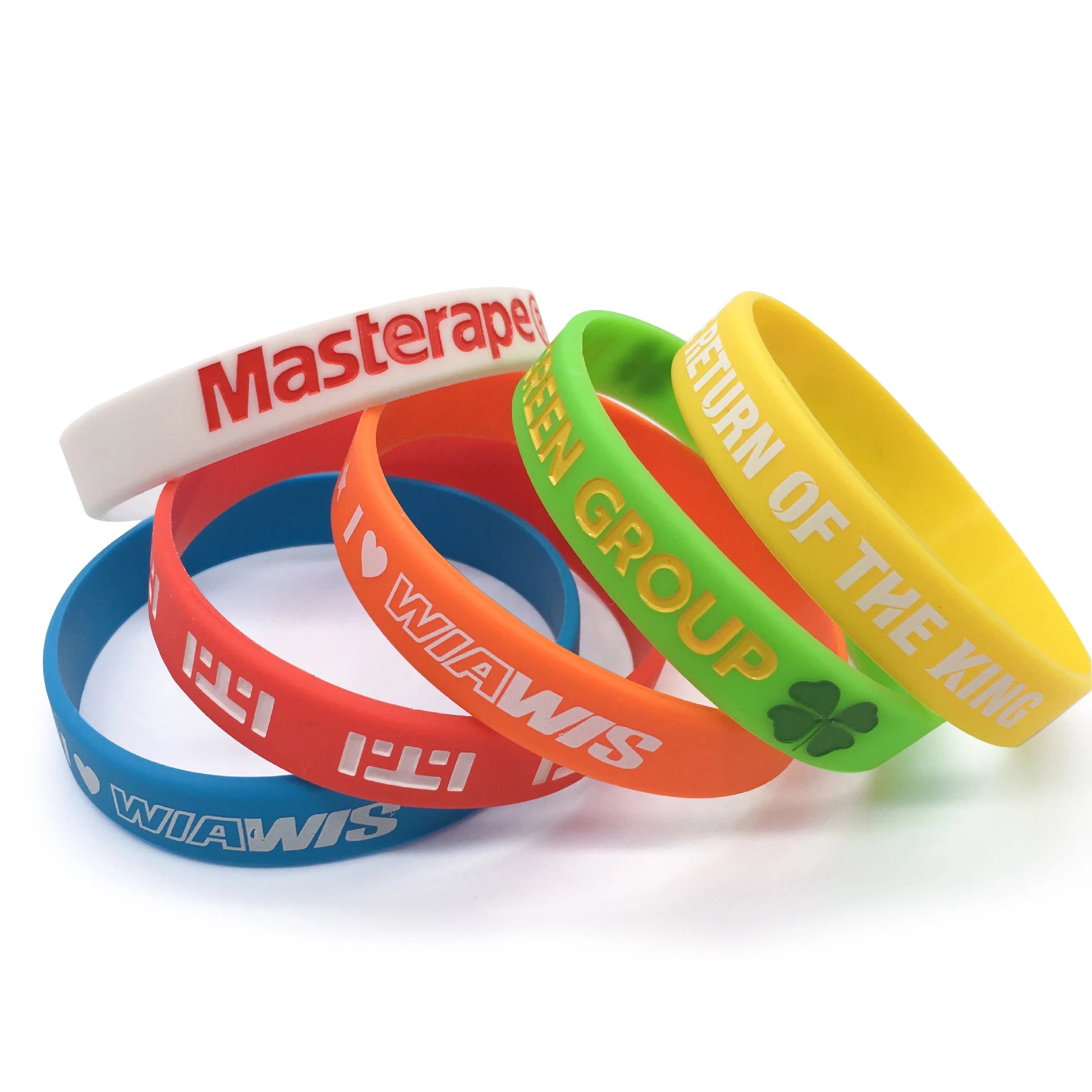 Wholesale Custom Silicone Wristband Bracelet for Promotional Events Advertising Gifts
