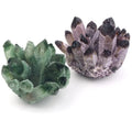 Lab Created Crystal Cluster Man-made Green Purple Quartz Cluster Wholesale