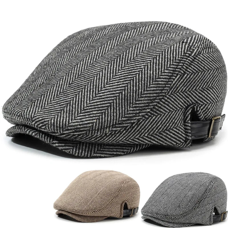Bestella Winter Beret Men and Women's Casual Summer Sunshade Peaked Ivy Cap Character Casual Stylish Winter Accessory