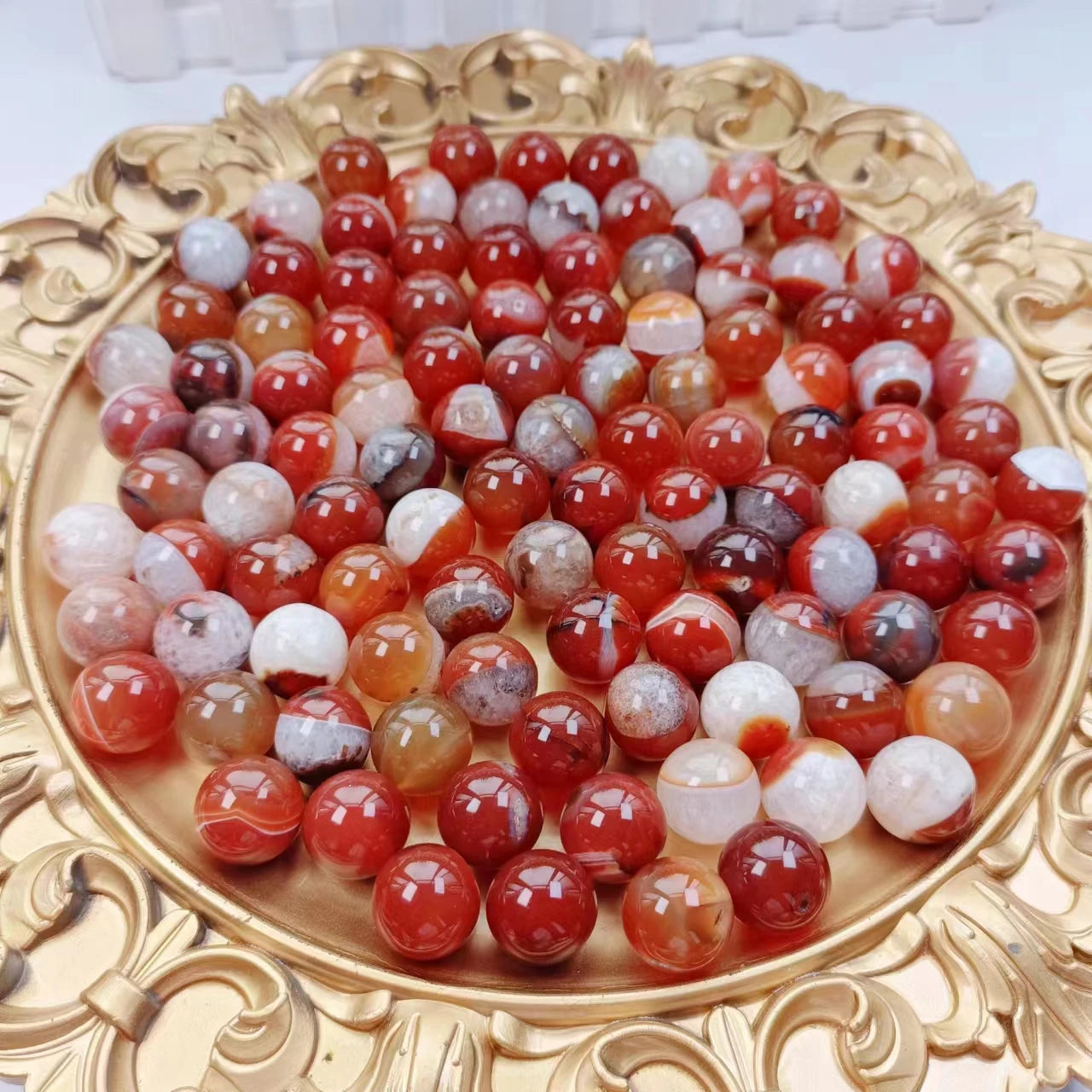 Natural Crystal High Quality Sardonyx Little Sphere Hand Craved Crystals Ball for Home Decoration