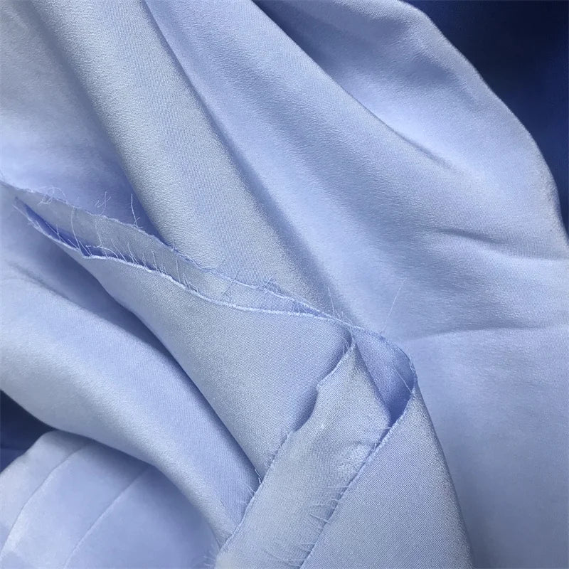 Hot Sale Pure 100% 40mm Heavy Crepe De Chine Silk Solid Color Fabric From China Factory Direct Whole Sale Price