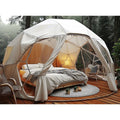 High-Tech Comfortable Design Igloo Camping Transparent Glass Glamping Geodesic Dome trande show Tent Wind Resistance