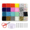 Set Para Hacer Pulseras Glass Seed Beads and Alphabet Letter Beads for Bracelets Jewelry Making