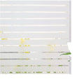 Home Decor Window Film Horizontal Line Frosted static PVC Glass Material with Non-Glue Removable Embossed Finish