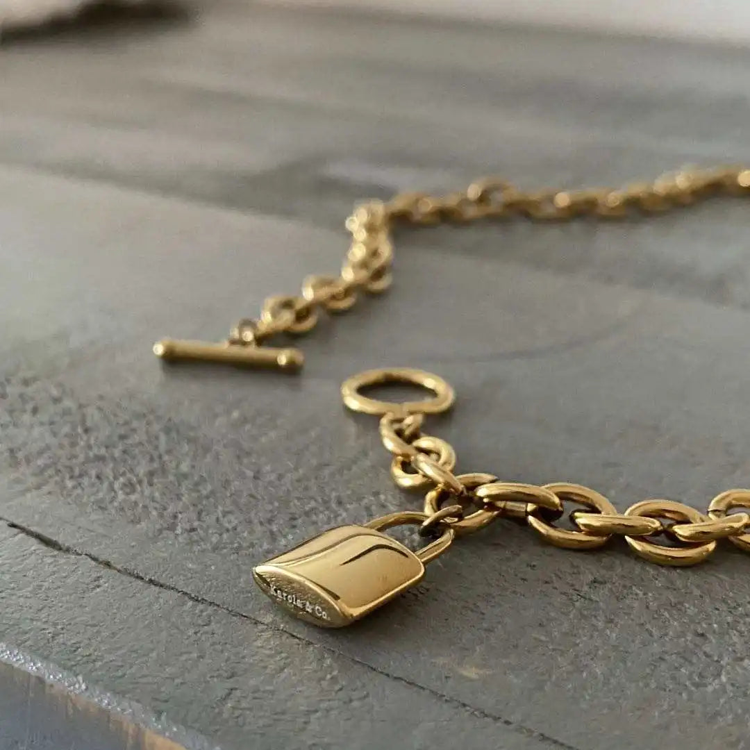 BMZ 2026 Adjustable Size 2025 logo Free Mew Lock Necklace Bracelet Stainless