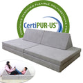 6 Pieces Foam Couch Children Play Couch Sofa Cushion for Kids Play Crawling and Sliding With High Density Foam//