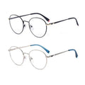 Sheralor Slim Metal Geometric Ellipse Shape Glasses Frame Straight Temple Customizing Small Size Optical Spectacle Ladies