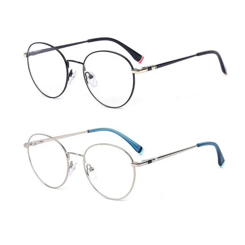 Sheralor Slim Metal Geometric Ellipse Shape Glasses Frame Straight Temple Customizing Small Size Optical Spectacle Ladies